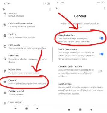 quickly turn off google assistant easily